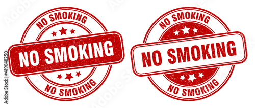 no smoking stamp. no smoking label. round grunge sign