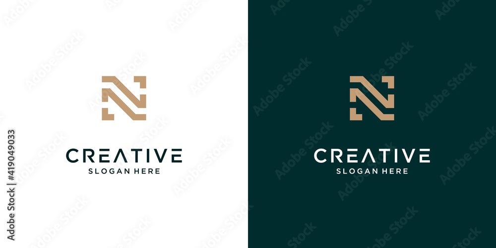 Letter N Luxury Beauty Logo Design Inspiration Letter N Luxury Beauty Logo Design Inspiration