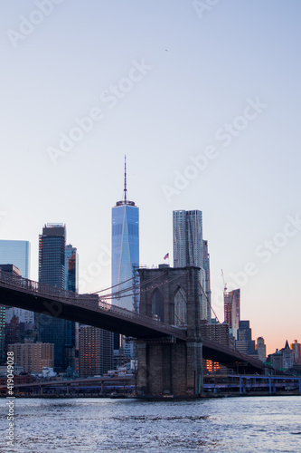 View on downtown Manhattan from Dumbo Brooklyn