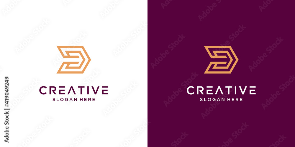 Premium letter D logo design vector Premium letter D logo design vector