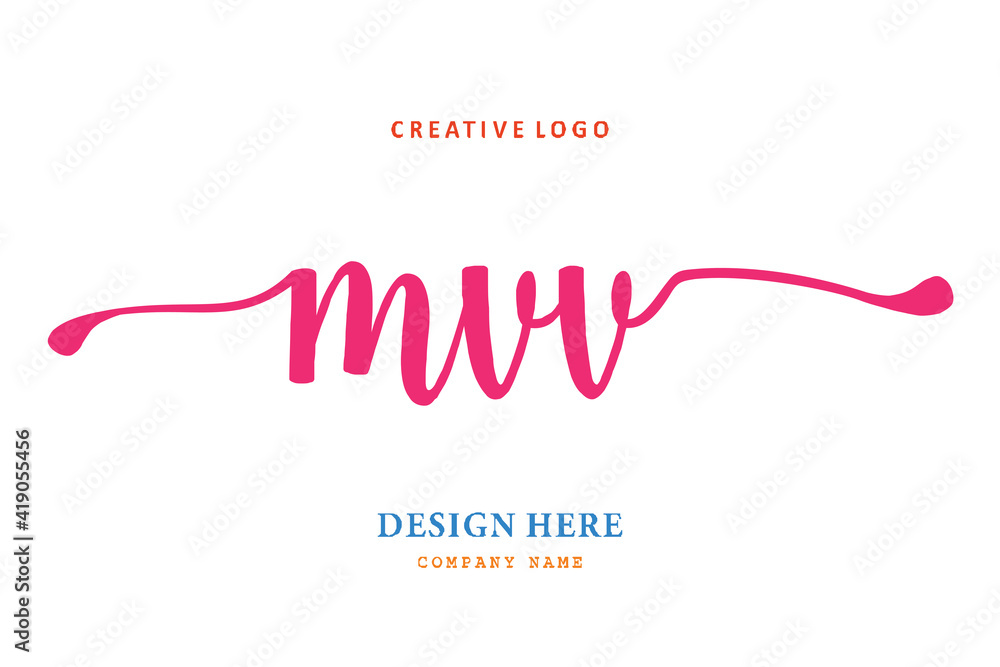 MVV lettering logo is simple, easy to understand and authoritative