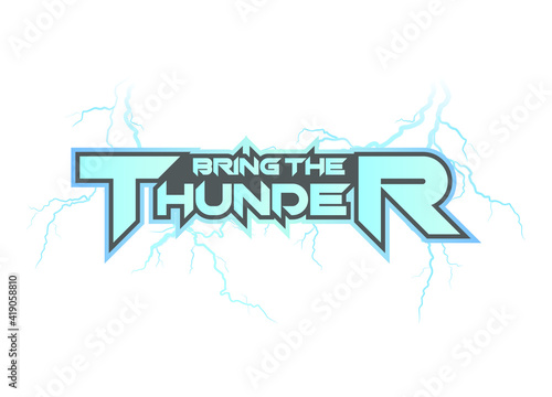 Bring the Thunder logo vector template 