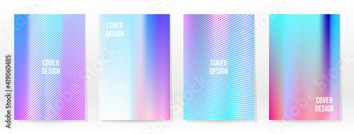 Holographic Poster Set Iridescent Technology Cover