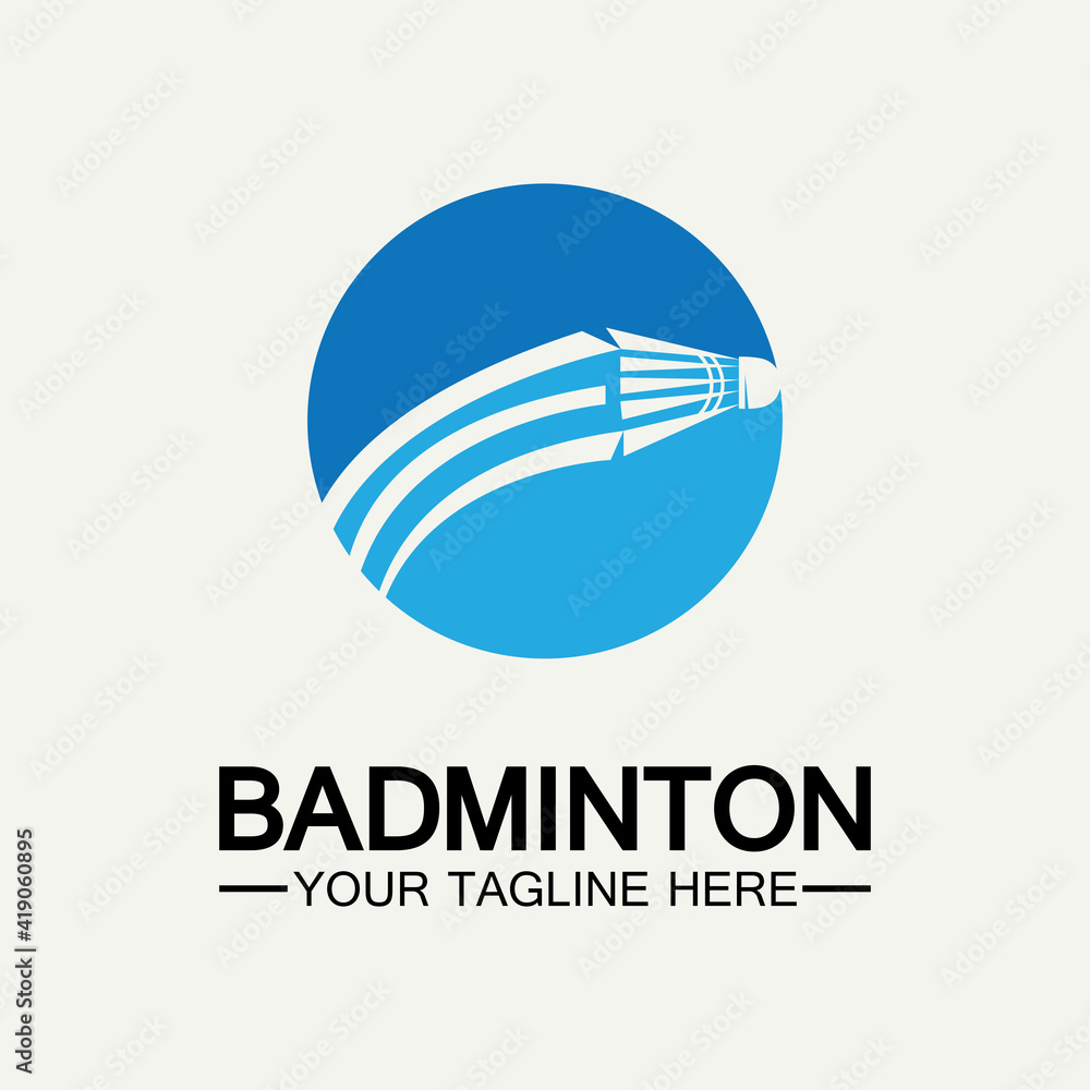 Badminton Logo vector icon illustration design template.Badminton Shuttlecock icon logo.Badminton sport logo template vector. Sport club logo concept Badminton Logo vector icon illustration design template.Badminton Shuttlecock icon logo.Badminton sport logo template vector. Sport club logo concept