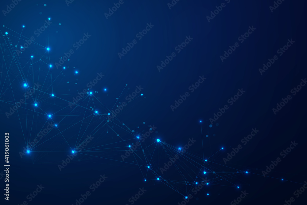 Abstract connect dots, Polygonal background. Technology hi tech connecting digital data design concept, vector illustration Abstract connect dots, Polygonal background. Technology hi tech connecting digital data design concept, vector illustration