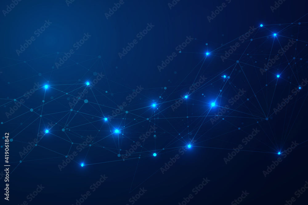 Abstract connect dots, Polygonal background. Technology hi tech connecting digital data design concept, vector illustration Abstract connect dots, Polygonal background. Technology hi tech connecting digital data design concept, vector illustration