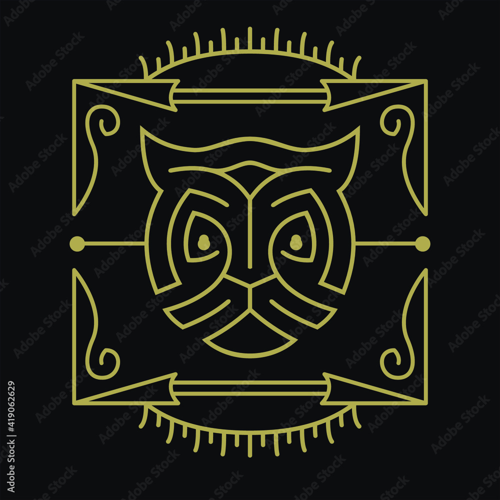 Obraz premium emblem with a skull and crossbones