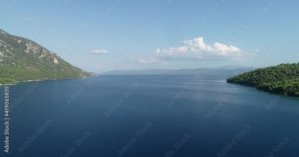Aerial view of sedir cleopatra island in Gokova - Marmaris / Turkey Aerial view of sedir cleopatra island in Gokova - Marmaris / Turkey
