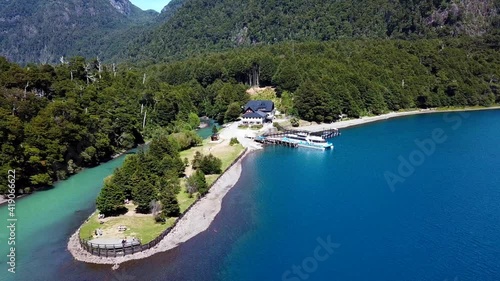 Drone circle shot at Puerto Blest