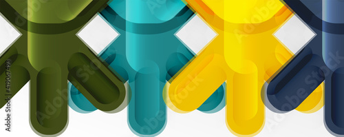 Wallpaper Mural Abstract glossy crosses background for business or technology presentations, internet posters or web brochure covers Torontodigital.ca