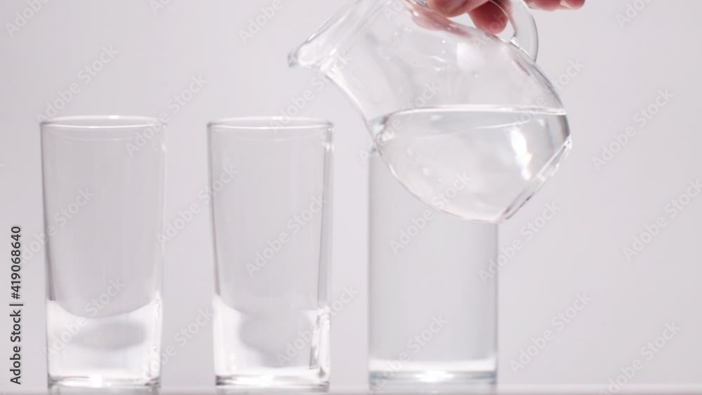 Pouring RAKI. In the bottle raki is absolutely clear. But when you mix