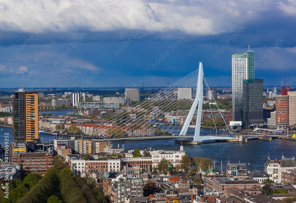 Fototapeta premium Rotterdam cityscape - Netherlands