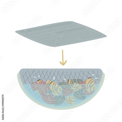 あさりの砂抜き