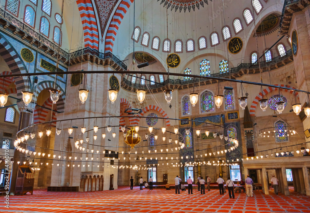 Obraz premium Suleymaniye Mosque in Istanbul Turkey