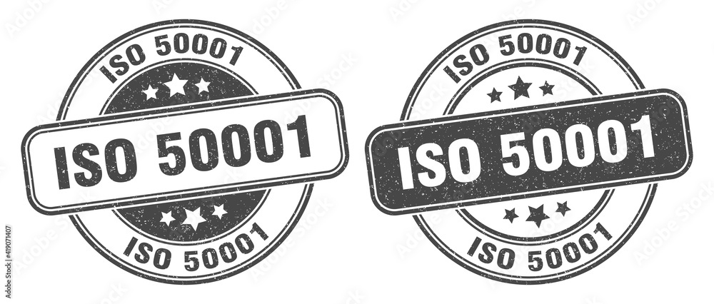 iso 50001 stamp. iso 50001 label. round grunge sign iso 50001 stamp. iso 50001 label. round grunge sign