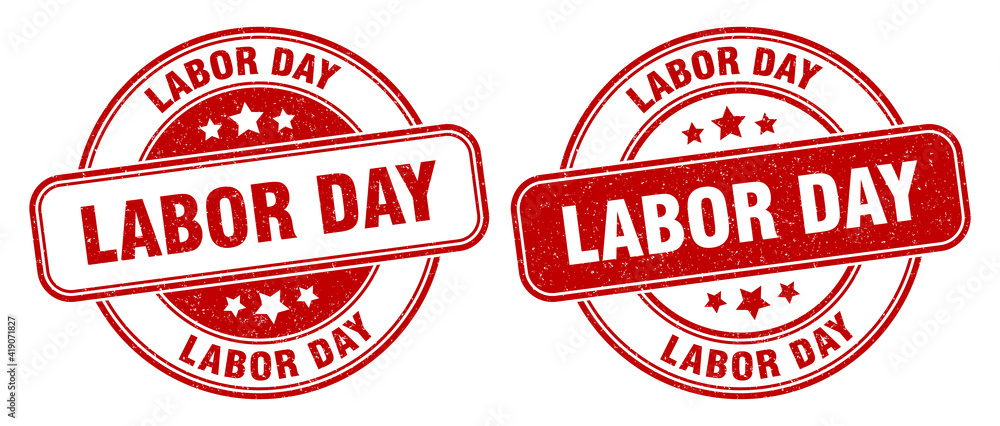 labor day stamp. labor day label. round grunge sign labor day stamp. labor day label. round grunge sign