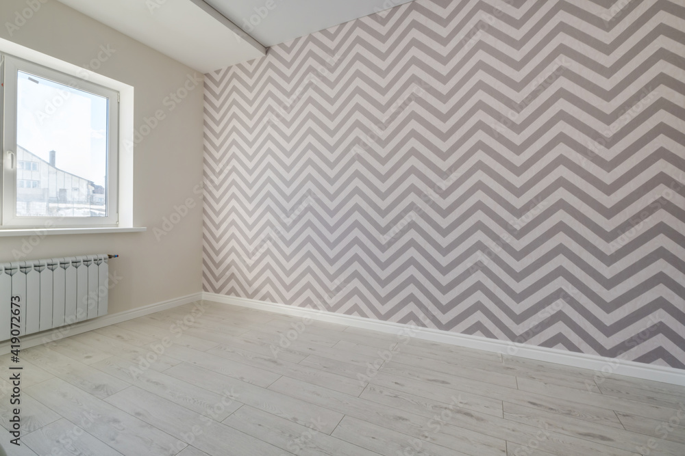empty white room with repair and without furniture empty white room with repair and without furniture