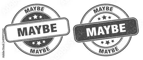 maybe stamp. maybe label. round grunge sign