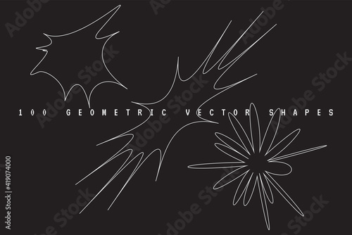 Universal Basic Vector Star Shapes Set