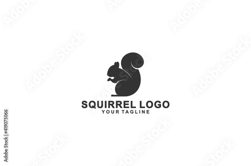 squirrel logo in white background
