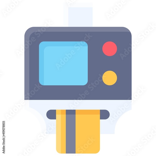 Parking meter icon, Parking lot related vector
