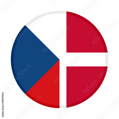 round icon with czech republic and denmark flags Free Download round icon with czech republic and denmark flags - GFXLoad