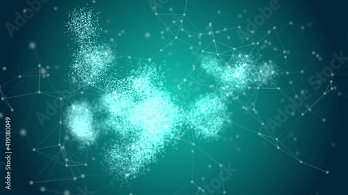 Molecular compound formed by revolving particles with plexus structure around photo