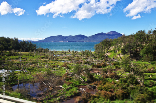 Landscape of Tierra del Fuego, Ushuaia, Argentina