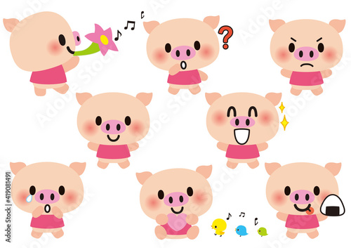 かわいい　ぶた