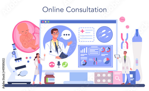 Reproductology online service or platform. Human fertility, biological