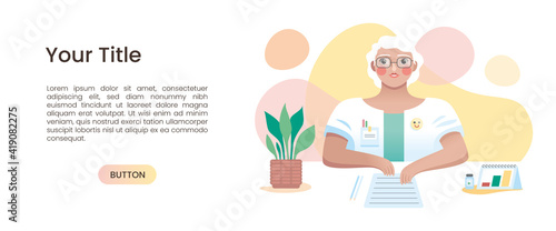 Docteur femme senior consultation santé médecine bilan