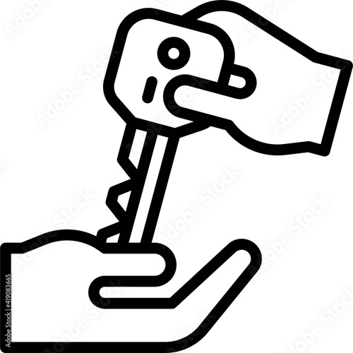 Valet Parking icon, Parking lot related vector