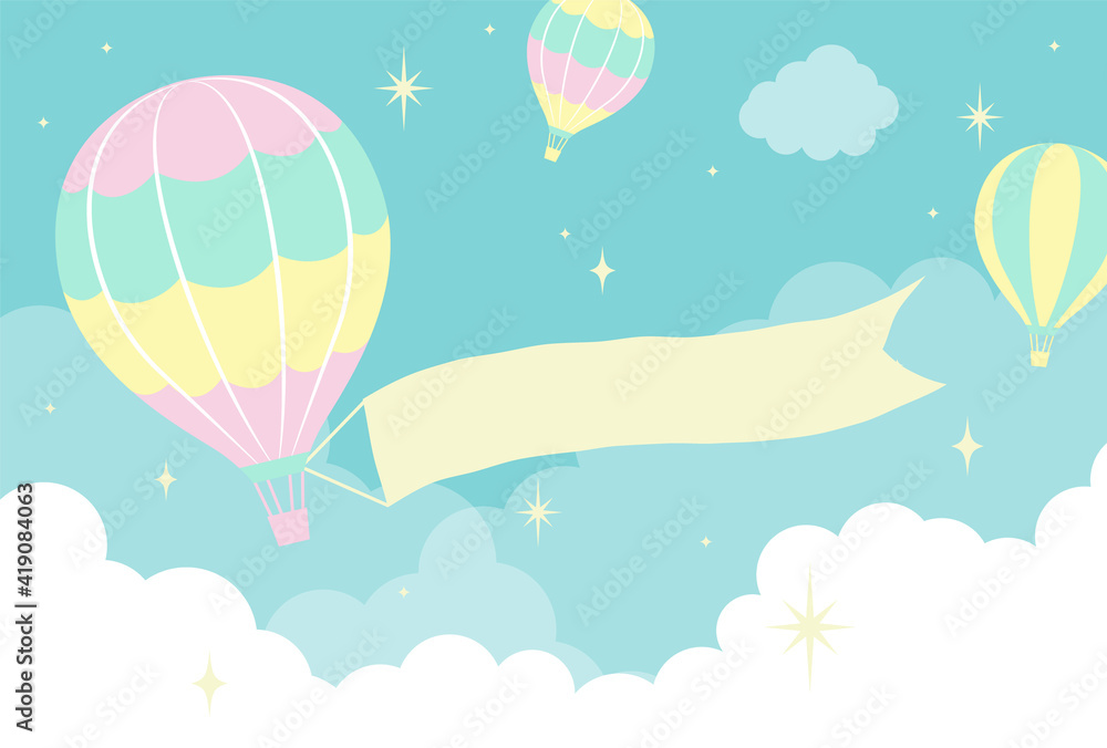 vector background with hot-air balloons in the sky for banners, cards, flyers, social media wallpapers, etc. vector background with hot-air balloons in the sky for banners, cards, flyers, social media wallpapers, etc.
