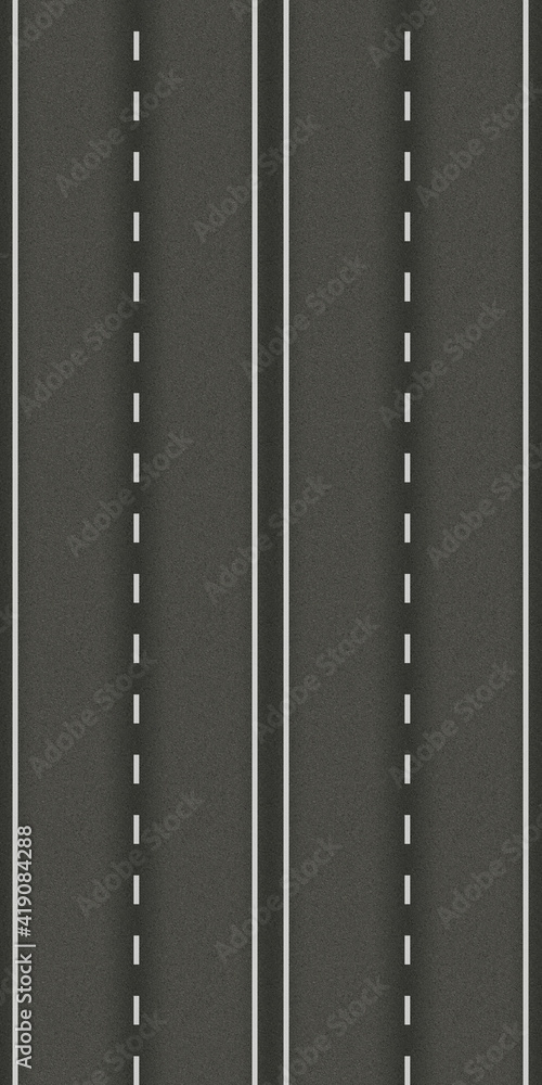 seamless texture road highway asphalt white markings.