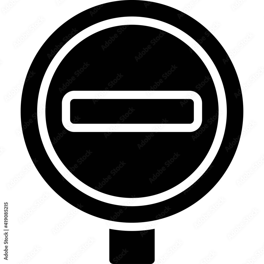 No Entry Sign icon, Parking lot related vector No Entry Sign icon, Parking lot related vector