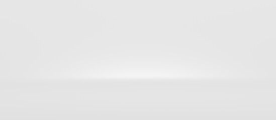 Blur white abstract wide background and light backdrop room with empty blank gradient wallpaper blur design. 3D rendering.