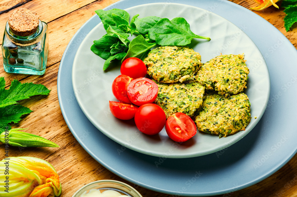 Vegetable zucchini cutlets