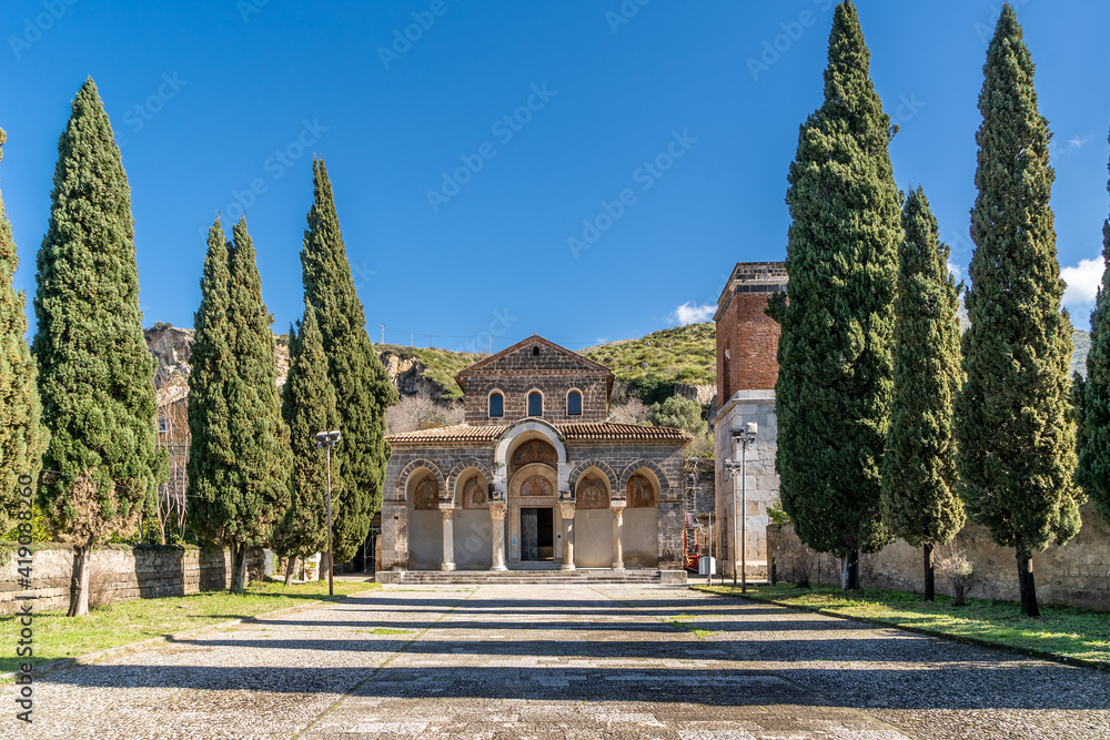 Benedictine Abbey of Sant’Angelo in Formis, dedicated to the Archangel Michael. Capua, Campania, Italy.