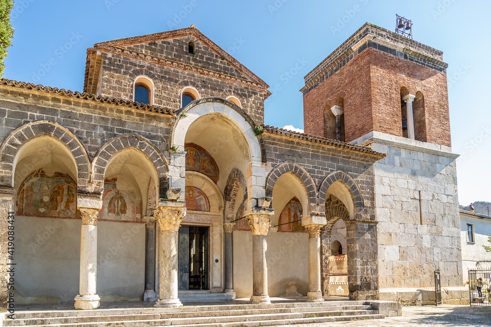 Benedictine Abbey of Sant’Angelo in Formis, dedicated to the Archangel Michael. Capua, Campania, Italy.