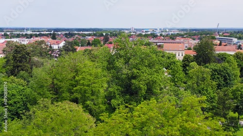 Aerial view of Centre of Koprivnica town in Croatia photo