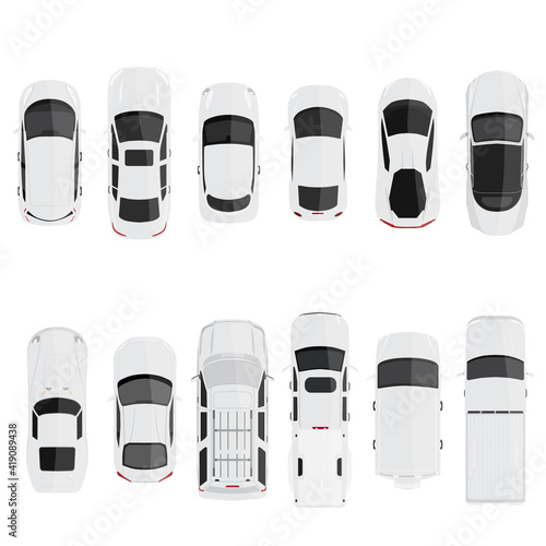 Cars top view