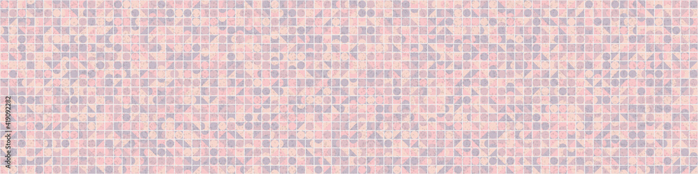 Fototapeta premium Abstract Geometric Pattern generative computational art illustration