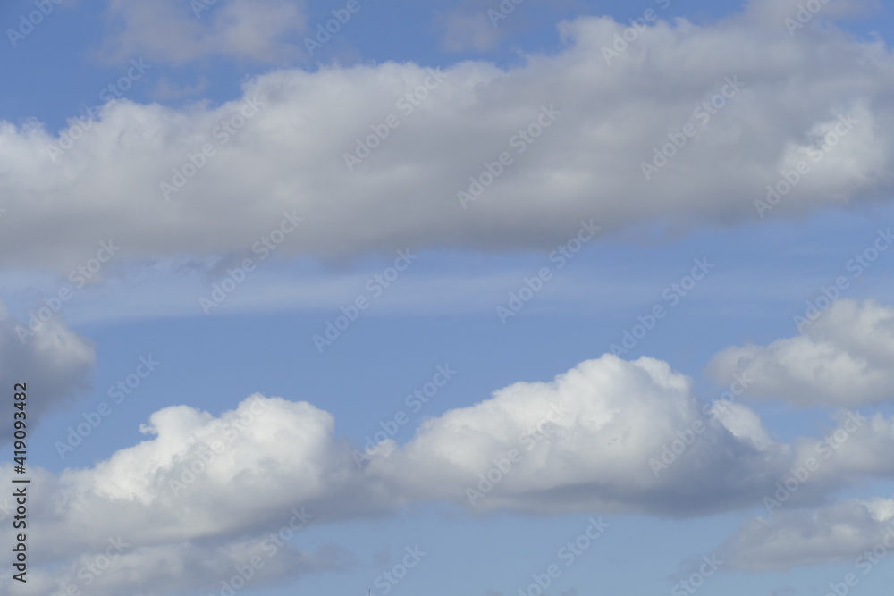 Weisse Wolken, Blauer Himmel, Hintergrundbild, Deutschland, Europa Weisse Wolken, Blauer Himmel, Hintergrundbild, Deutschland, Europa