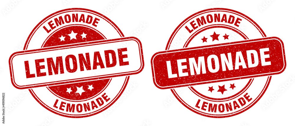 lemonade stamp. lemonade label. round grunge sign lemonade stamp. lemonade label. round grunge sign
