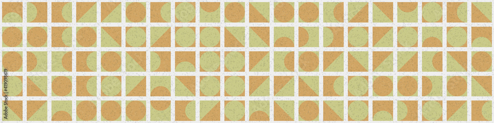 Fototapeta premium Abstract Geometric Pattern generative computational art illustration