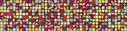 Abstract Geometric Pattern generative computational art illustration