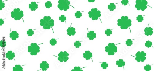 clover pattern, patricks day illustration background
