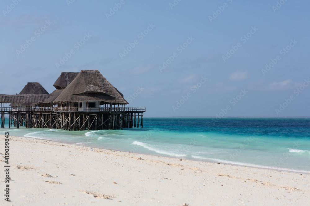 there is a villa on the ocean