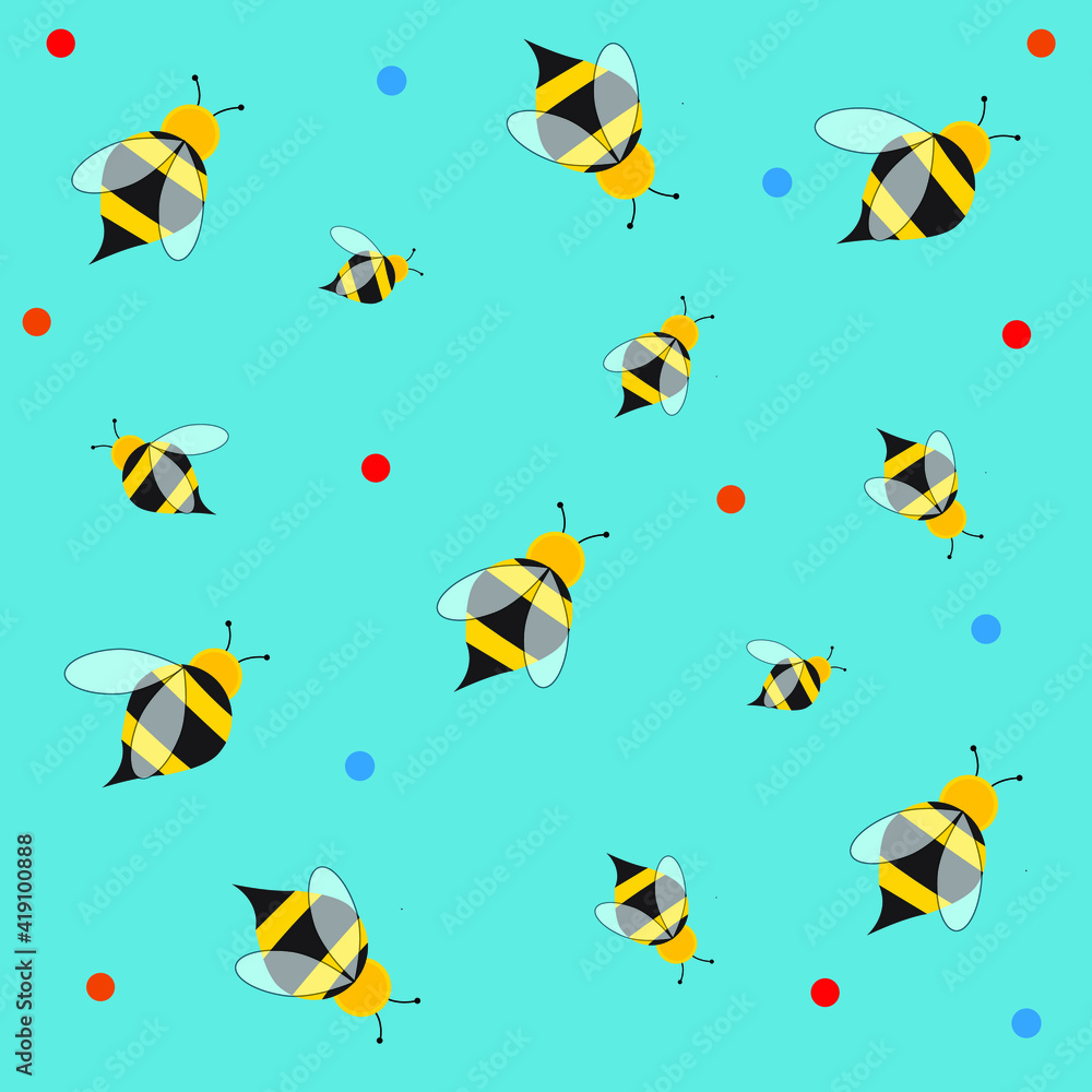 Summer Bee Pattern Summer Bee Pattern