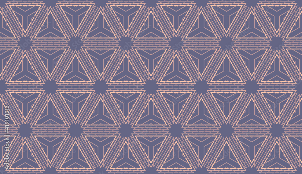 Geometric pattern, colored lines create a unique pattern. Seamless pattern, vector.